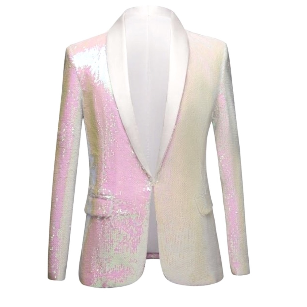 Iridescent Sequin Open Blazer  - NWT
